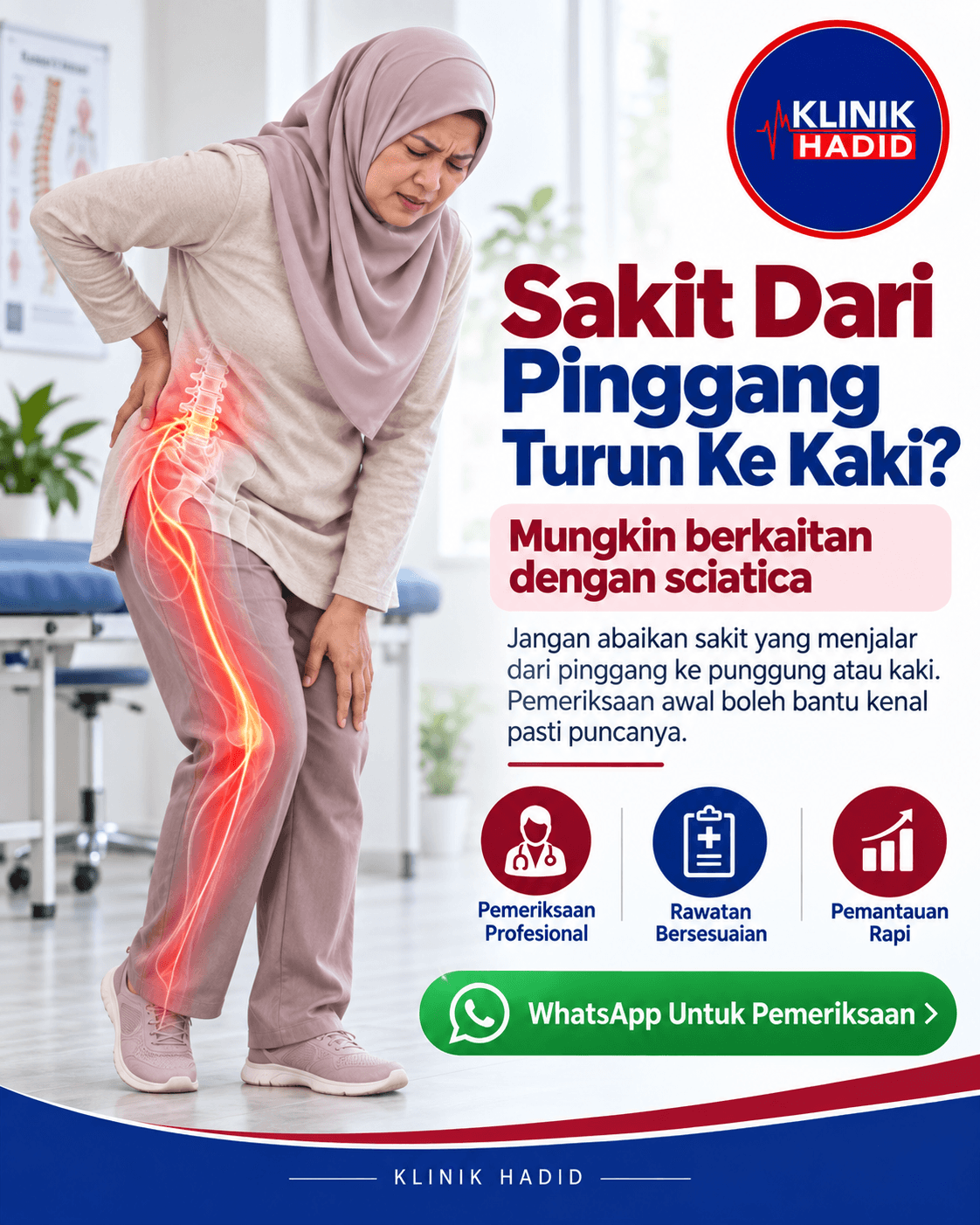 Sakit Dari Pinggang Turun Ke Kaki: Mungkin Berkaitan Dengan Sciatica