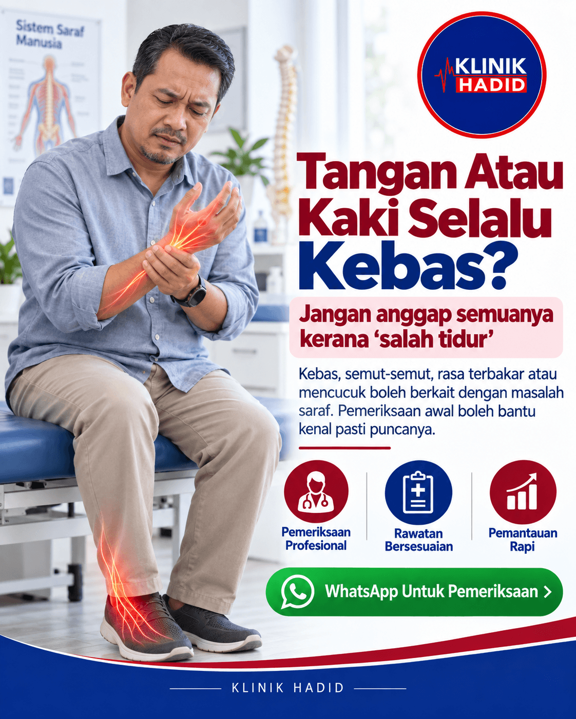 Tangan Atau Kaki Selalu Kebas? Jangan Anggap Semuanya Kerana “Salah Tidur”