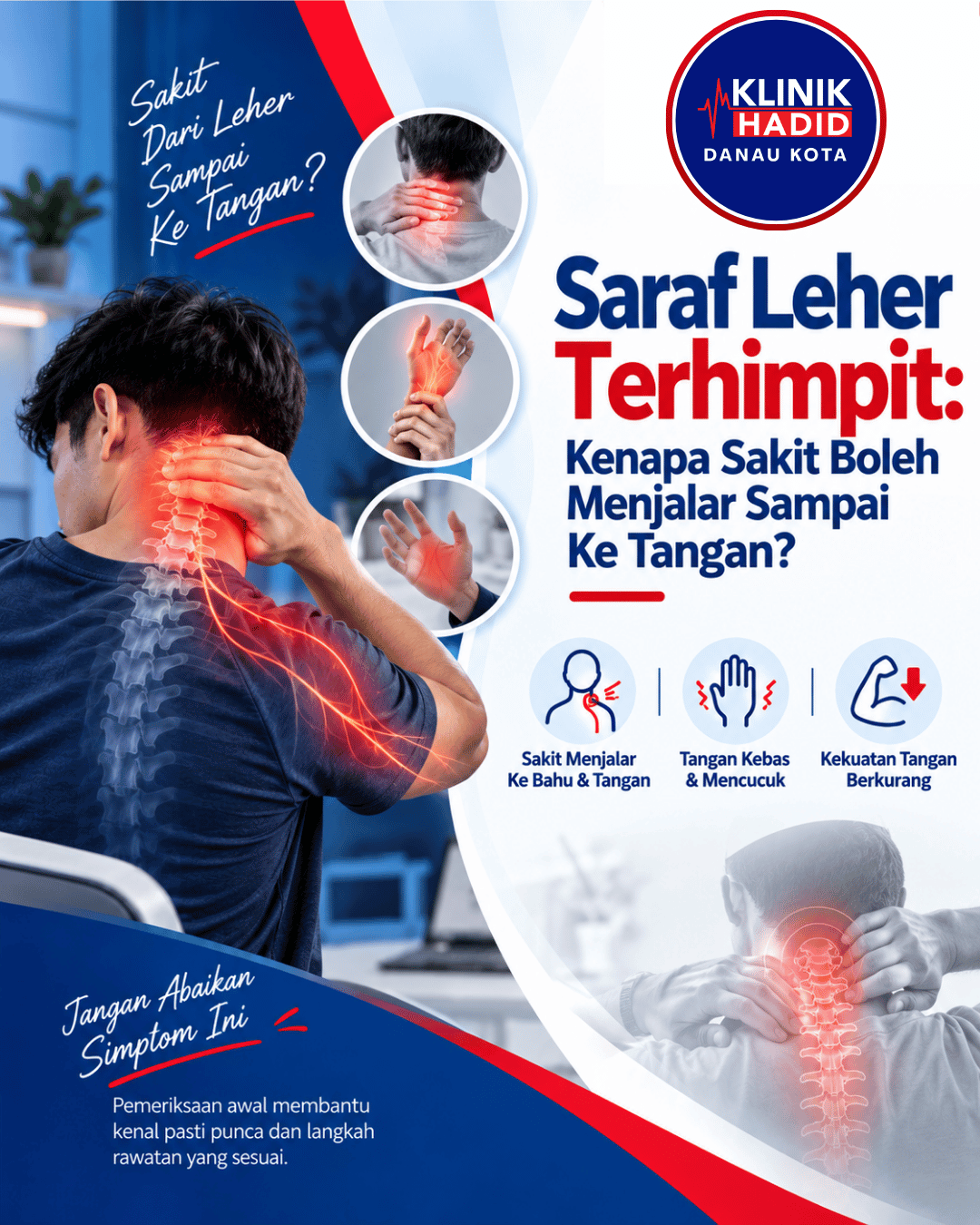 Saraf Leher Terhimpit: Kenapa Sakit Boleh Menjalar Sampai Ke Tangan? 